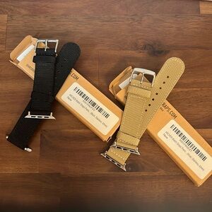 ARCHER WATCH STRAPS 42mm Apple Watch Khaki, Black